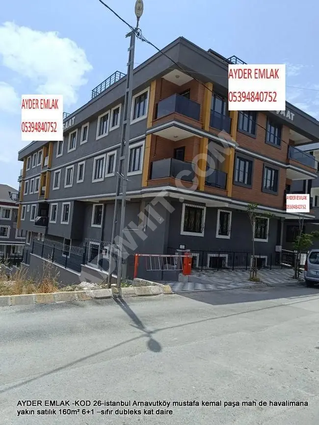 Arnavutköy mustafa kemal paşa mah de havalimana yakın satılık 160m² 6+1 –sıfır dubleks kat daire