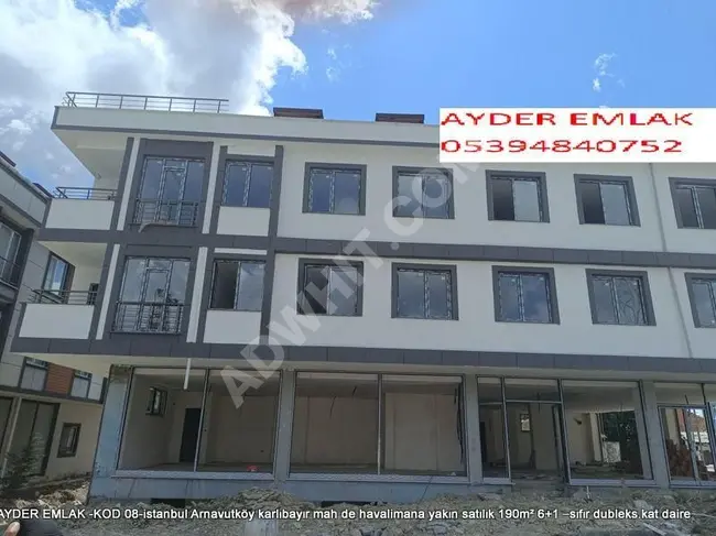 karlıbayır mah de havalimana yakın satılık 190m² 6+1 –sıfır dubleks.kat daire