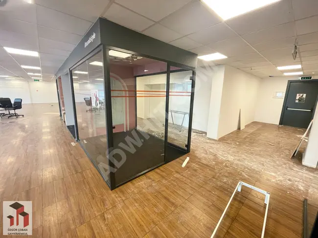 Office for rent with an area of 1,300 square meters on a single floor in Maslak Büyükdere