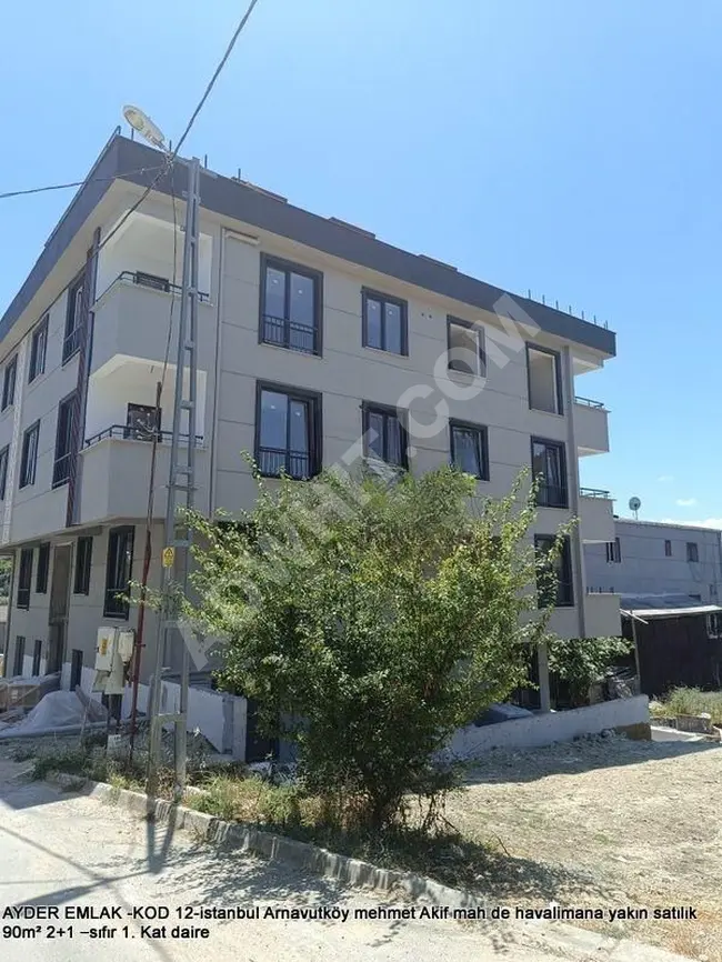 Arnavutköy mehmet Akif mah de havalimana yakın satılık 90m² 2+1 –sıfır 1. Kat daire