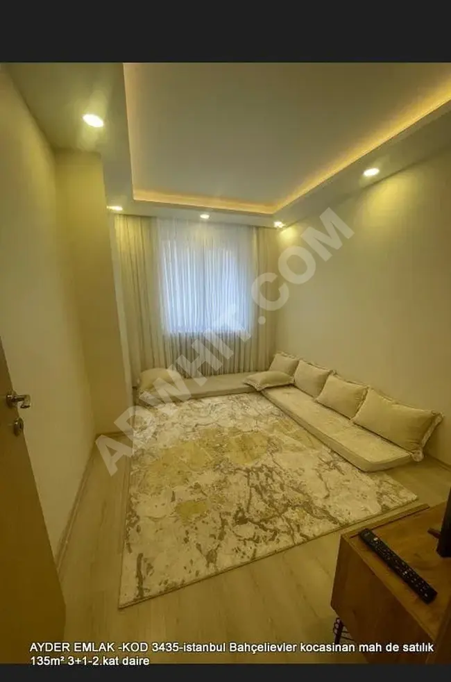 Apartment for sale 135 square meters 3+1 - second floor in Istanbul Bahçelievler Kocasinan