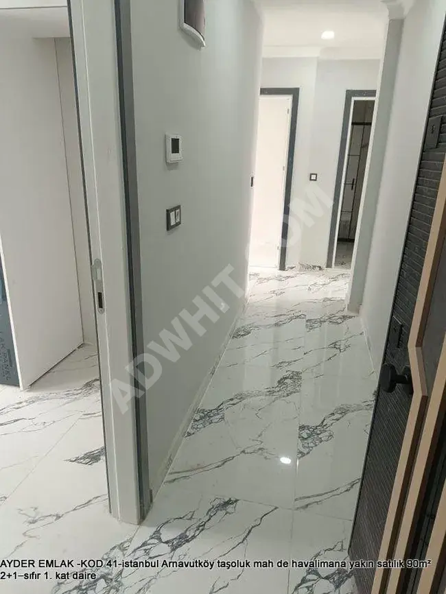 Arnavutköy taşoluk mah de havalimana yakın satılık 90m² 2+1–sıfır 1. kat daire