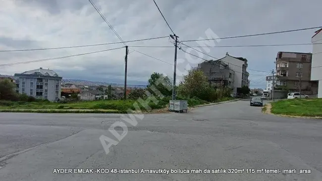 For sale, construction-ready land 320m², 115m² foundation - in İstanbul Arnavutköy Bolluca neighborhood