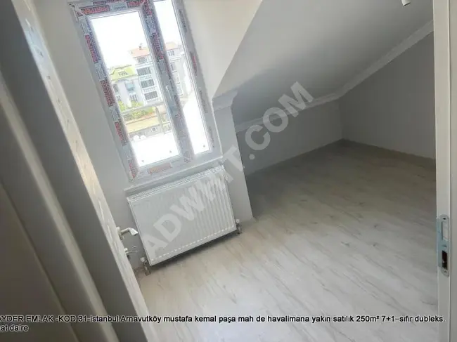 250 square meter duplex apartment 7+1 – brand new, for sale in Mustafa Kemal Pasha, near the airport