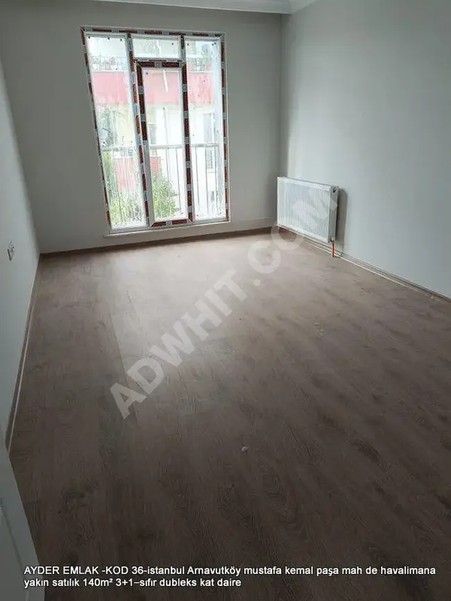 Duplex apartment for sale, 140 square meters, 3+1, completely new in Arnavutköy, Mustafa Kemal Pasha neighborhood, close to the airport