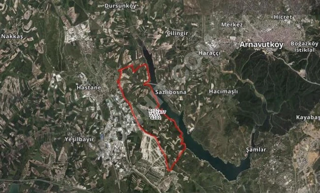 On Istanbul Canal, land for sale 9700 m