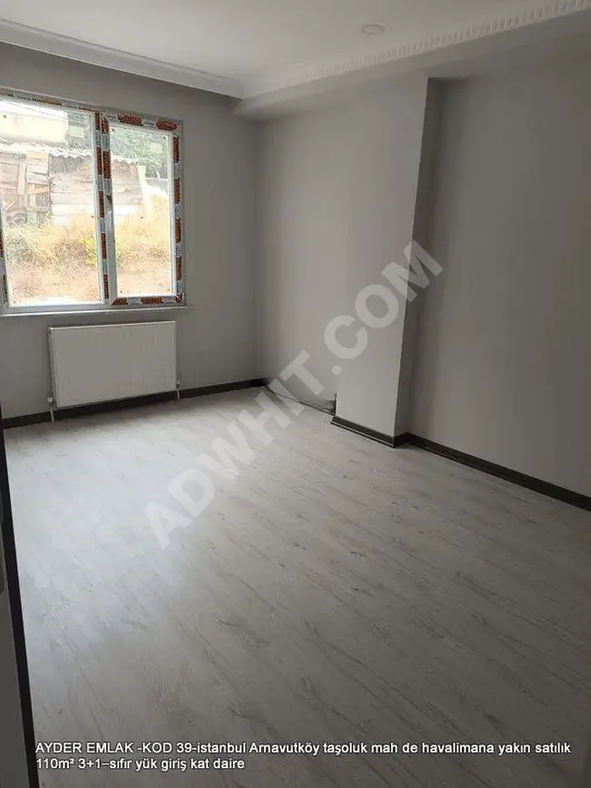 Arnavutköy taşoluk mah de havalimana yakın satılık 110m² 3+1–sıfır yük giriş kat daire