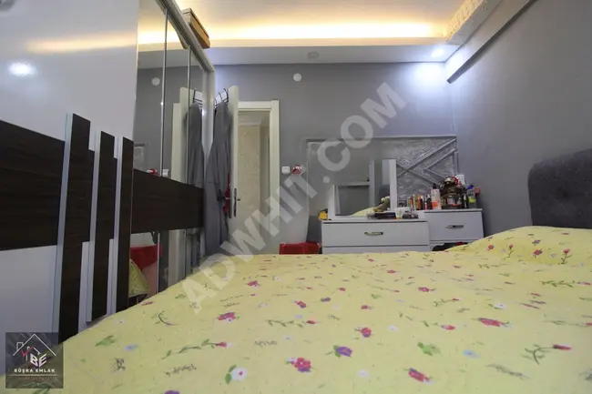 Apartment for sale, built in 2014, with a basement floor, free of expenses, and furnished. BÜŞRA EMLAK