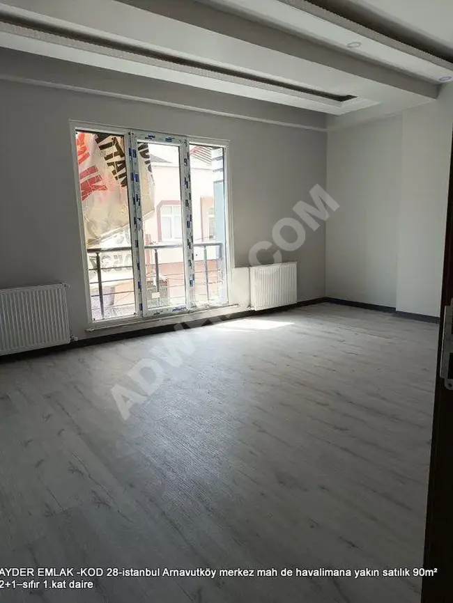 Arnavutköy merkez mah de havalimana yakın satılık 90m² 2+1–sıfır 1.kat daire