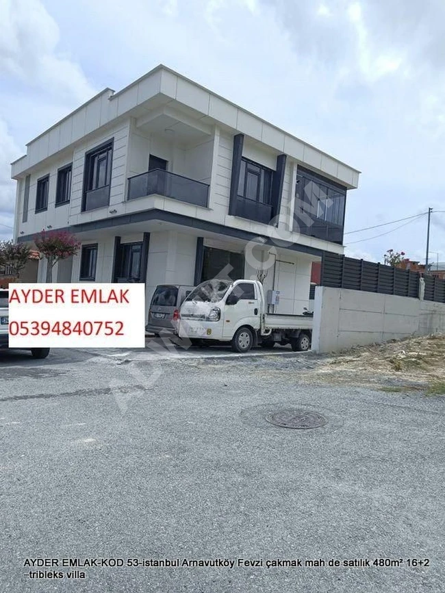 16+2 triplex villa with an area of 480 square meters in Arnavutköy district, Fevzi Çakmak neighborhood, Istanbul