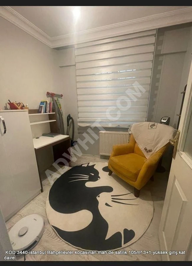 istanbul Bahçelievler kocasinan mah de satılık 105m² 3+1-yüksek giriş kat daire