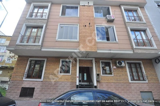 istanbul Bahçelievler kocasinan mah de satılık 88m² 2+1- yüksek giriş kat daire