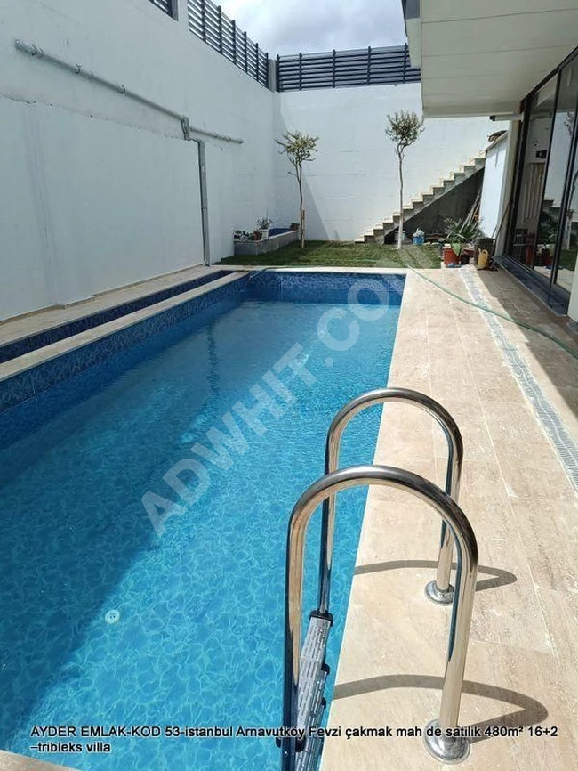 16+2 triplex villa with an area of 480 square meters in Arnavutköy district, Fevzi Çakmak neighborhood, Istanbul