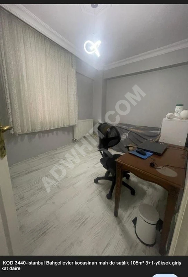 istanbul Bahçelievler kocasinan mah de satılık 105m² 3+1-yüksek giriş kat daire