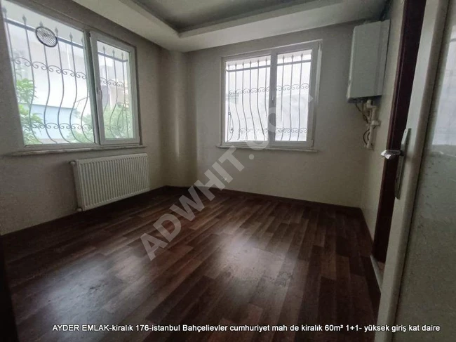 istanbul Bahçelievler cumhuriyet mah de kiralık 60m² 1+1- yüksek giriş kat daire