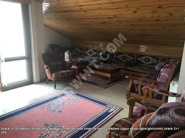 tayakadın mah de hava limanına yakın şirketlere uygun eşyalı daire görünümlü kiralık 2+1  ofis