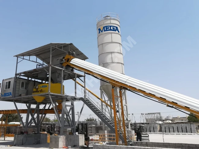 Turkish concrete plant with Italian mixer full-automatic for sale