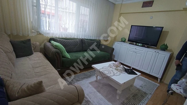 2+1 bright apartment, basement floor, 80 square meters in Yesil Pinar, DENIZ REAL ESTATE