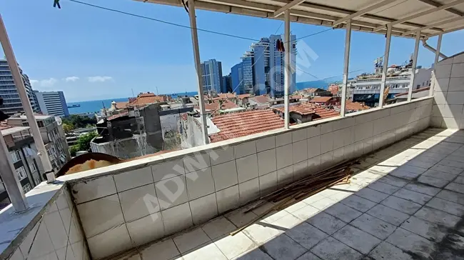 1+1 apartment of 60m² for rent on the sixth floor with a sea view in Zeytinburnu, Nuri Pasha neighborhood from OSMANLI EMLAK