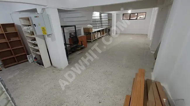 Commercial property for sale, 88 square meters, semi-basement, well-maintained, near Barbaros Mosque in the Siyavuspasa area, Bahcelievler, from OSMANLI EMLAK