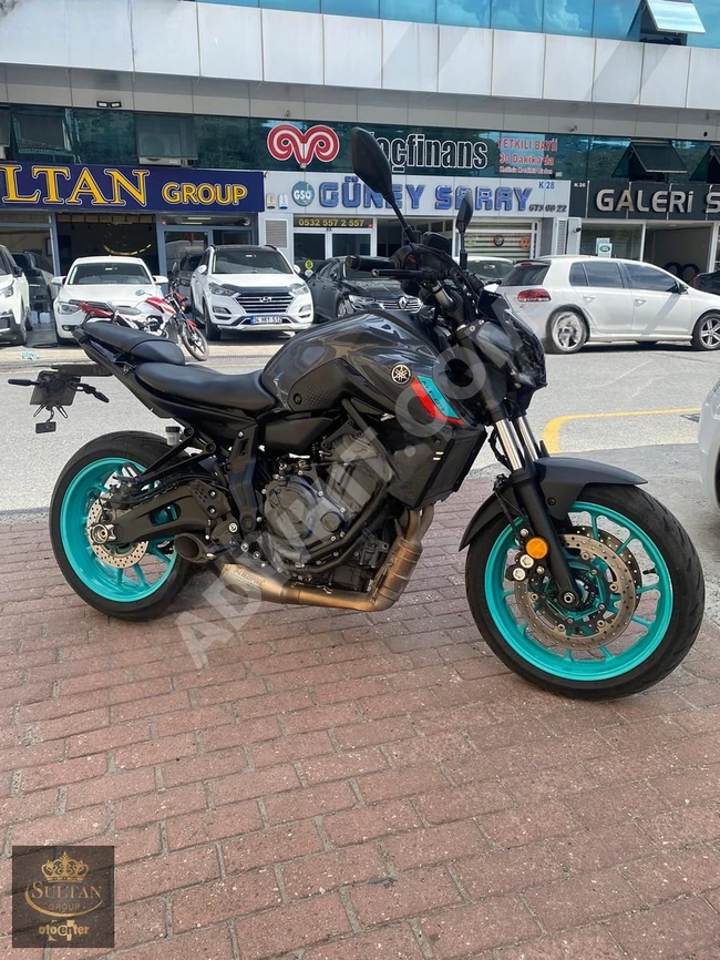 SULTAN OTOCENTER, YAMAHA motorcycle, 2022 model MT07 with additional AKRAPOVİC exhaust system