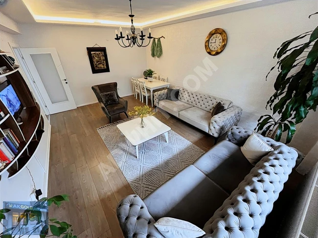 Independent 2+1 apartment with a garden for sale in Rami cuma Street, Baglar district