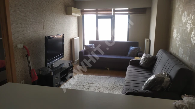 For rent: furnished 1+1 apartment in Haliç Panorama complex in Gaziosmanpaşa