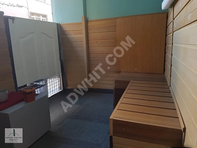 2+1 apartment with a garden and a separate kitchen for rent in Kağıthane Yeşilce