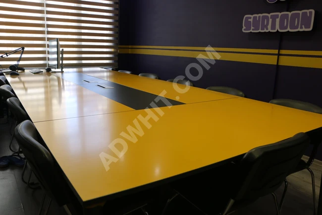 Meeting table 400*160 cm with 14 chairs