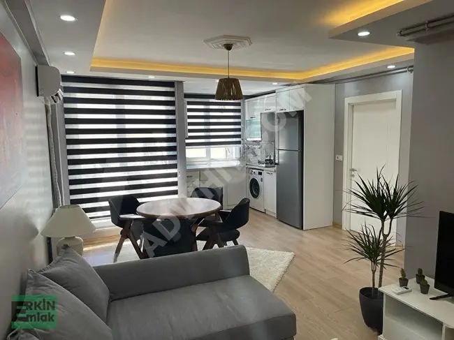 Fully furnished new 1+1 apartments next to the last Kurtuluş Municipality bus stop