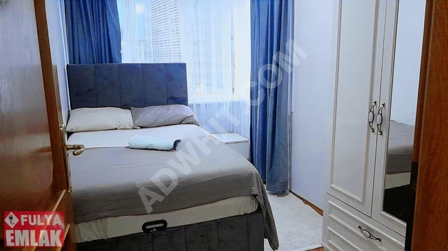 From FULYA EMLAK: Fully furnished 3+1 apartment for short-term rent behind CEVAHIR mall