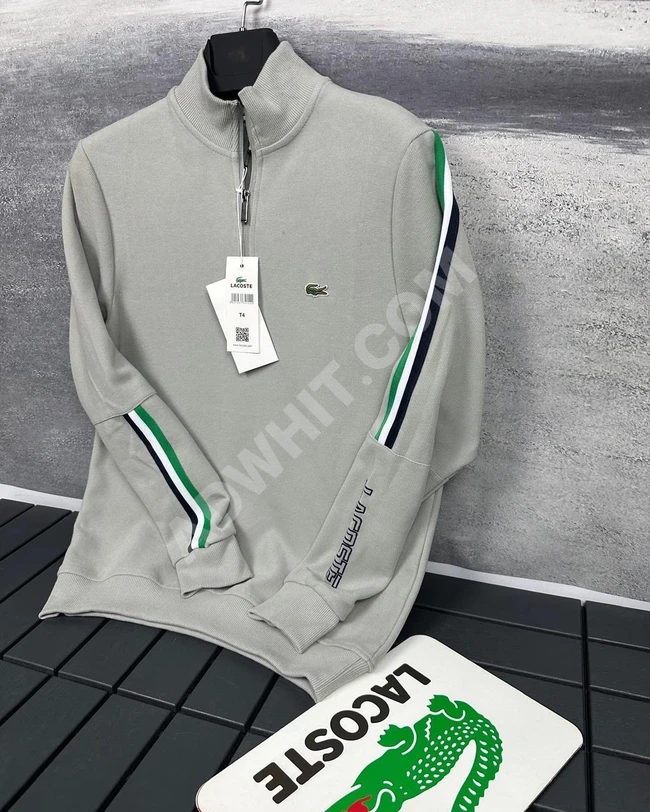 Lacoste Dik Yaka Şerit Detaylı