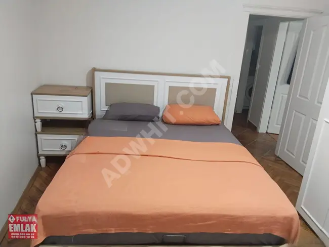 Fully furnished ground floor apartment with FULYA EMLAK surveillance and security system