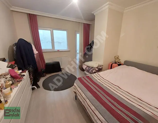 1+1 apartment with an area of 80 square meters on the semi-lower floor of a new building in FERİKÖY YAYLA