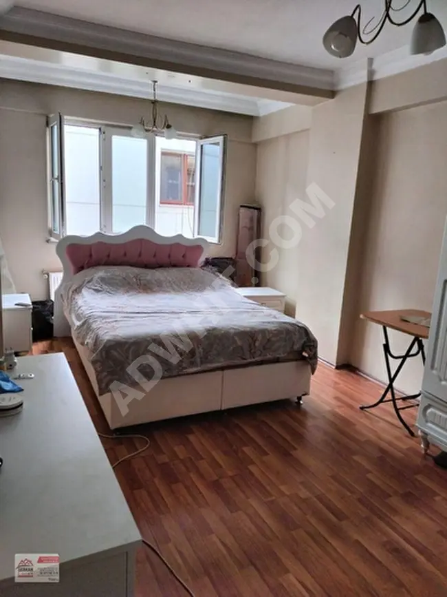 1+1 apartment with an area of 70 square meters located on the second floor, equipped with central heating and a balcony in Bayrampaşa Altıntepsi