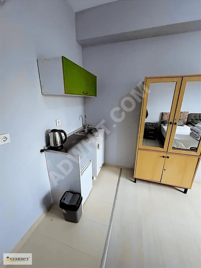 Furnished studio apartment including bills in Icon House, Bakırköy