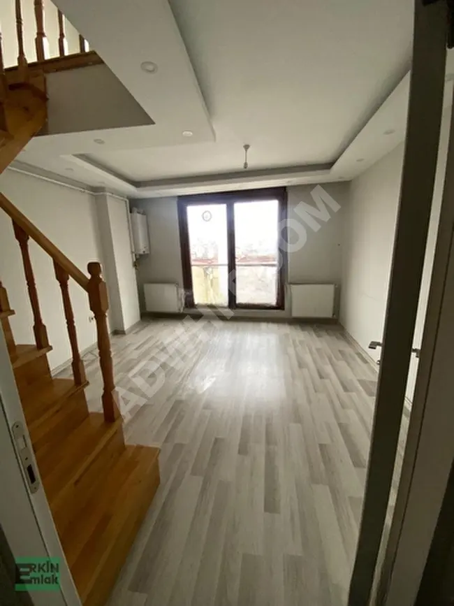 Empty duplex apartment 2+1 with terrace in a new building on Şişli Avukat Street