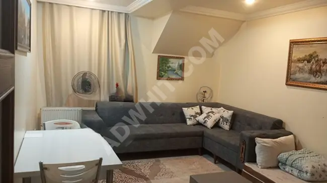 Apartment in a new building, on the ground floor with a large garden in Fatih