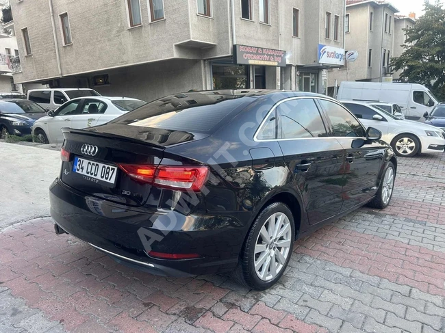 سيارة أودي A3 1.6 TDİ موديل 2019، بحالة أصلية، بدون حوادث، وبمسافة 96,000 كم.