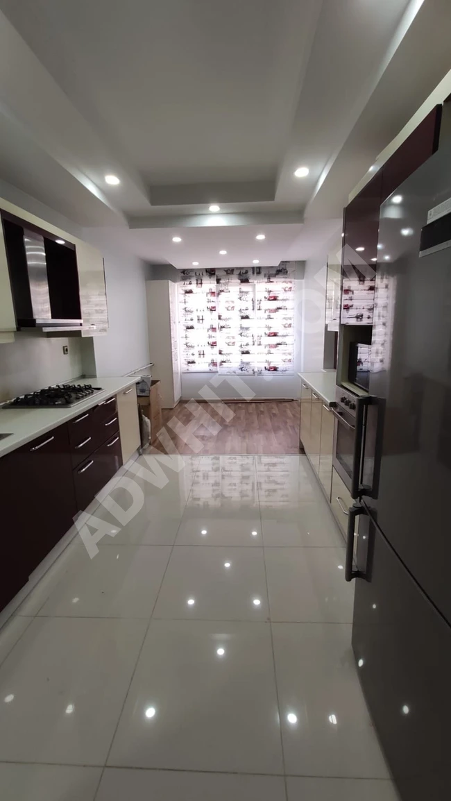 3-bedroom furnished apartment with a living room in a compound available for nationals