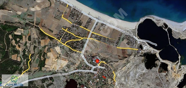 Land opportunity for sale with an area of 1/2 near the airport within the village in Yeniköy