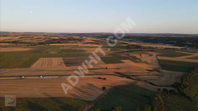 A land of 4.073 square meters in Edirne Uzunköprü Ömerbey near the village with comprehensive approval