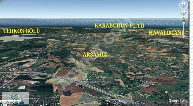 Investment opportunity near the airport with an area of 3074 m² in AYAKADIN