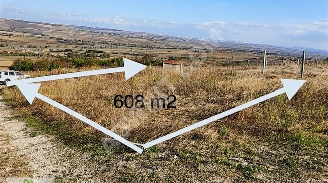 608 square meters of land in ÇATALCA KESTANELİK on an elevated site