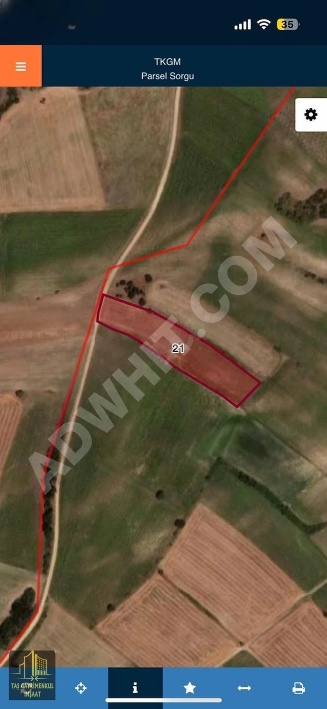 For sale: A plot of land measuring 1340 square meters, urgently offered in the village EDİRNE KEŞAN KÜÇÜKDOĞANCA