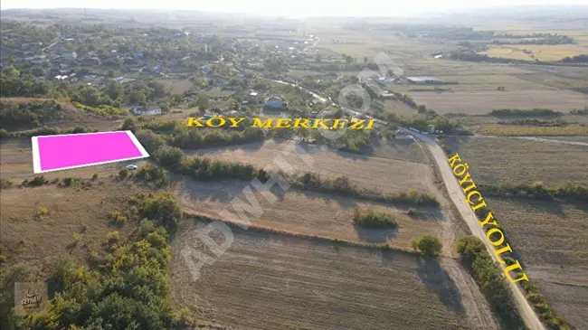 Land within the urban planning area in a prime location in the village of Muhacırkadı - Uzunköprü with an area of 871 square meters