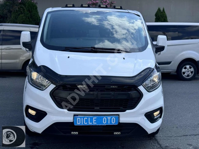 From DİCLE: Ford Transit Custom 2022, long luxurious chassis, 170 horsepower, 38/km, accident-free, financing and trade available