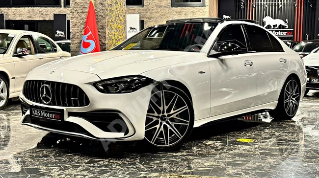 مرسيدس 2022  بدون طلاء، C43 AMG 4MATIC+ PERFORMANCE داخلية حمراء محور خلفي، تبريد