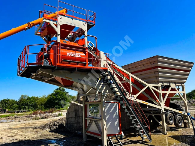 100m³ Mobile Concrete Batching Plant For Sale