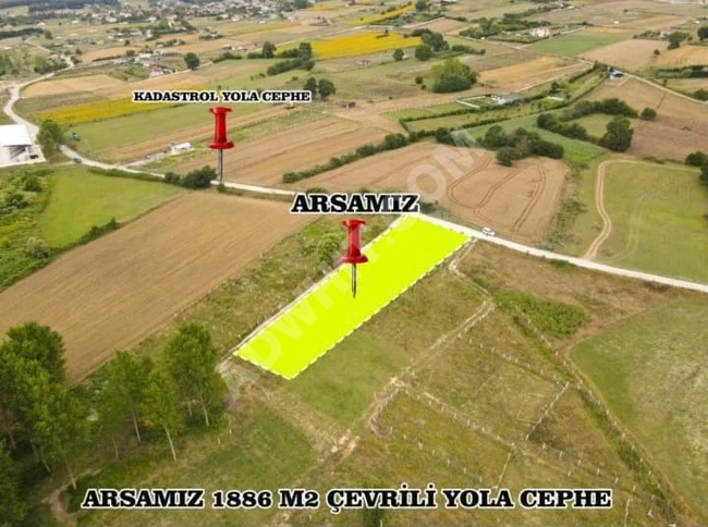 Agricultural land for sale with an area of 1886 m² in ÇATALCA ÇİFTLİKKÖY, plot number 225/66P